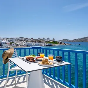 Couette-café Bluetopia, Mykonos Town
